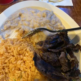 Asada Plate after eating half of it! Lol