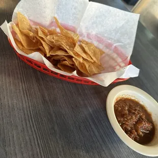 Salsa con chips