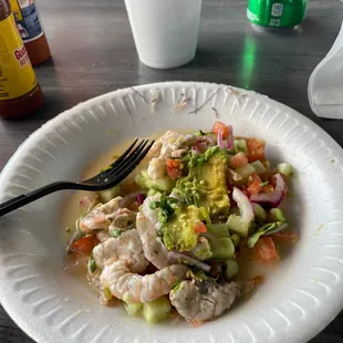 Shrimp Tostada