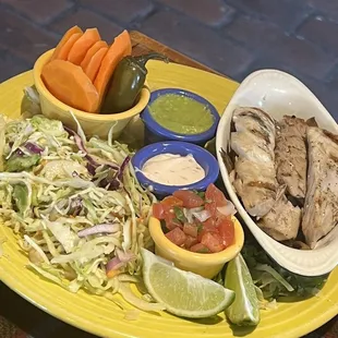 Fish taco plate