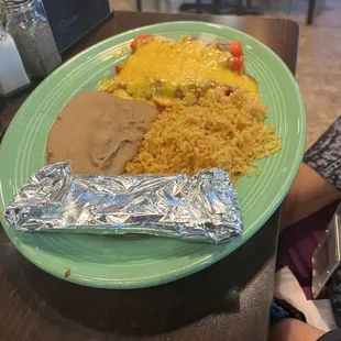 Enchilada plate