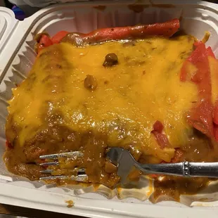 Enchilada tray eight enchiladas