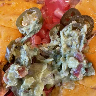 Guacamole Nachos minus Guacamole, that costs extra.