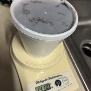 Not 16 oz, like it's supposed to be