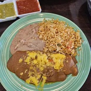 Senior enchilada plate