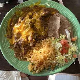 Carne Guisada Plate