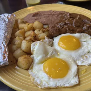 Carne Guisada breakfast plate woke up peanut