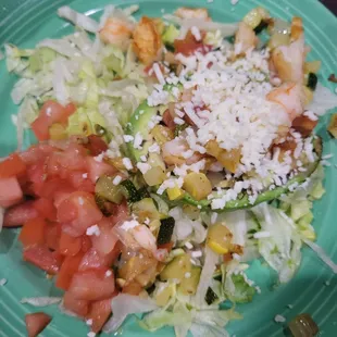 Stuffed avocado with shrimp