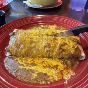MUCHO BURRITO WITH BEEF FAJITA!