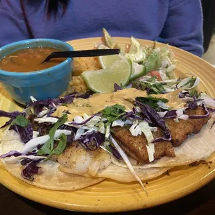 Fish Tacos Plate