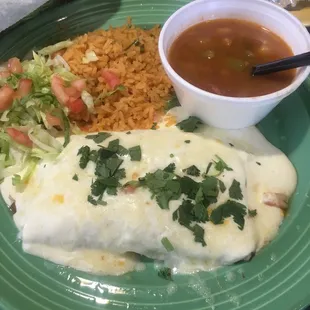 Shrimp enchiladas