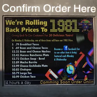 Roll Back Prices at Las Palapas