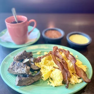 Fajita, eggs &amp; bacon (à la carte)!