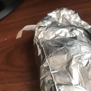 Bandaid stuck to the food I ordered