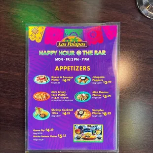 Happy hour apps 3p-7p
