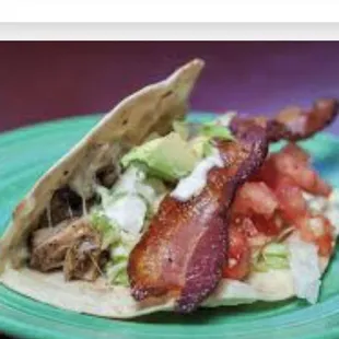 Chicken ranch taco