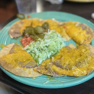 a plate of food on a table