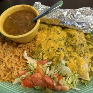 Green Chile Chicken Enchiladas