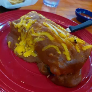 Burrito with chicken fajita