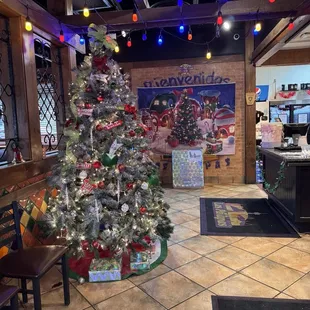 Their festive Christmas tree