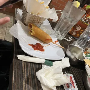 Kids Corn Dog and fries