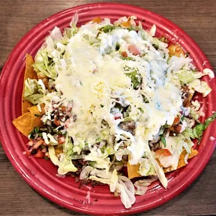 This is the Half Order of Nachos Supreme.  Photo taken November 13, 2021.