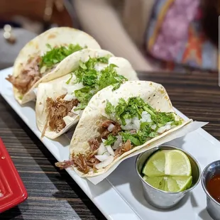 a plate of tacos
