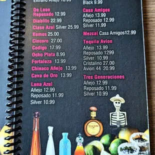 This is page 3 of their drink menu.  Photo taken June 6, 2023.