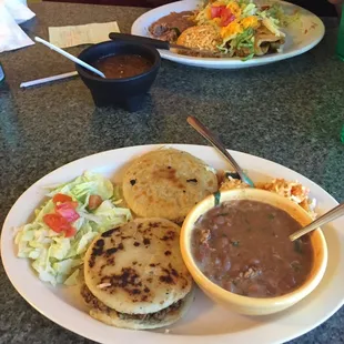 Gorditas de picadillo and chimichanga