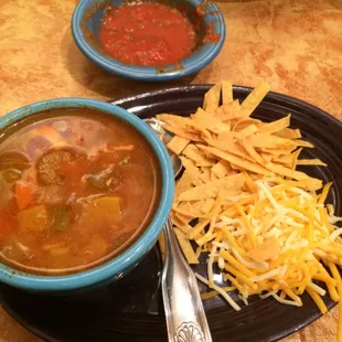Chicken tortilla soup!