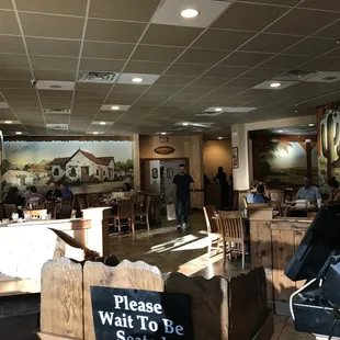 the inside of a restaurant