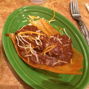 Lone tamale- delicious