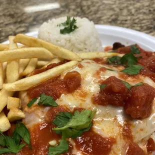 Milanese Steak Served With 2 Sides