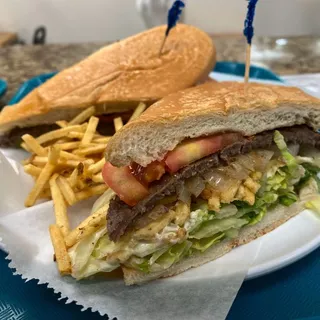 Pan Con Bistec