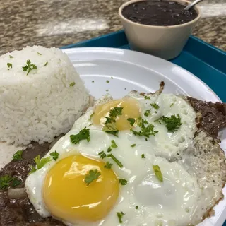 Bistec a Caballo with Fried Egg