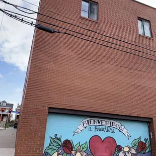 The back; side in case your walking for tacos, you turn right for those tacos.