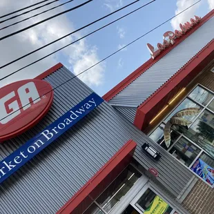 the front of a store