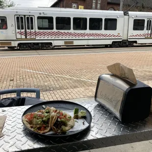 a plate of food on a table