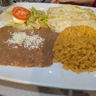 Enchiladas camarones at Las Palmas, Charlotte