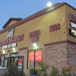 the front of the store