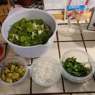 the ingredients of a salad