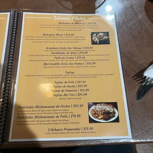 Menu as of 2/25/2025