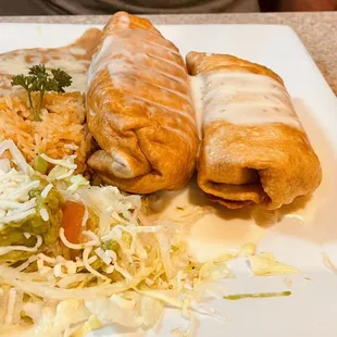 Beef fajita chimichangas