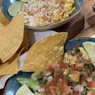 authentic Guacamole &amp; street corn