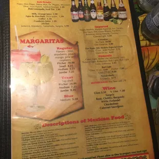 Drink Menu