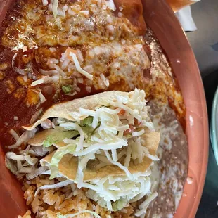 Combo number 4 add rice and beans