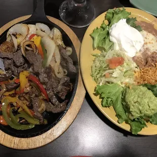 Beef fajitas