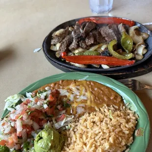 Beef fajitas--yummy as usual