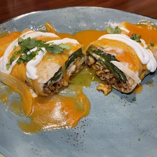 Chili relleno burrito