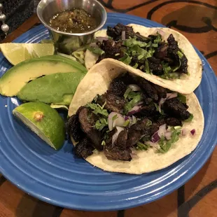 Tacos asada (no sides)